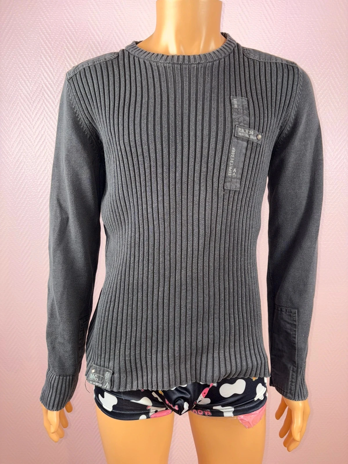 Pull homme esprit taille l propre – photo 2